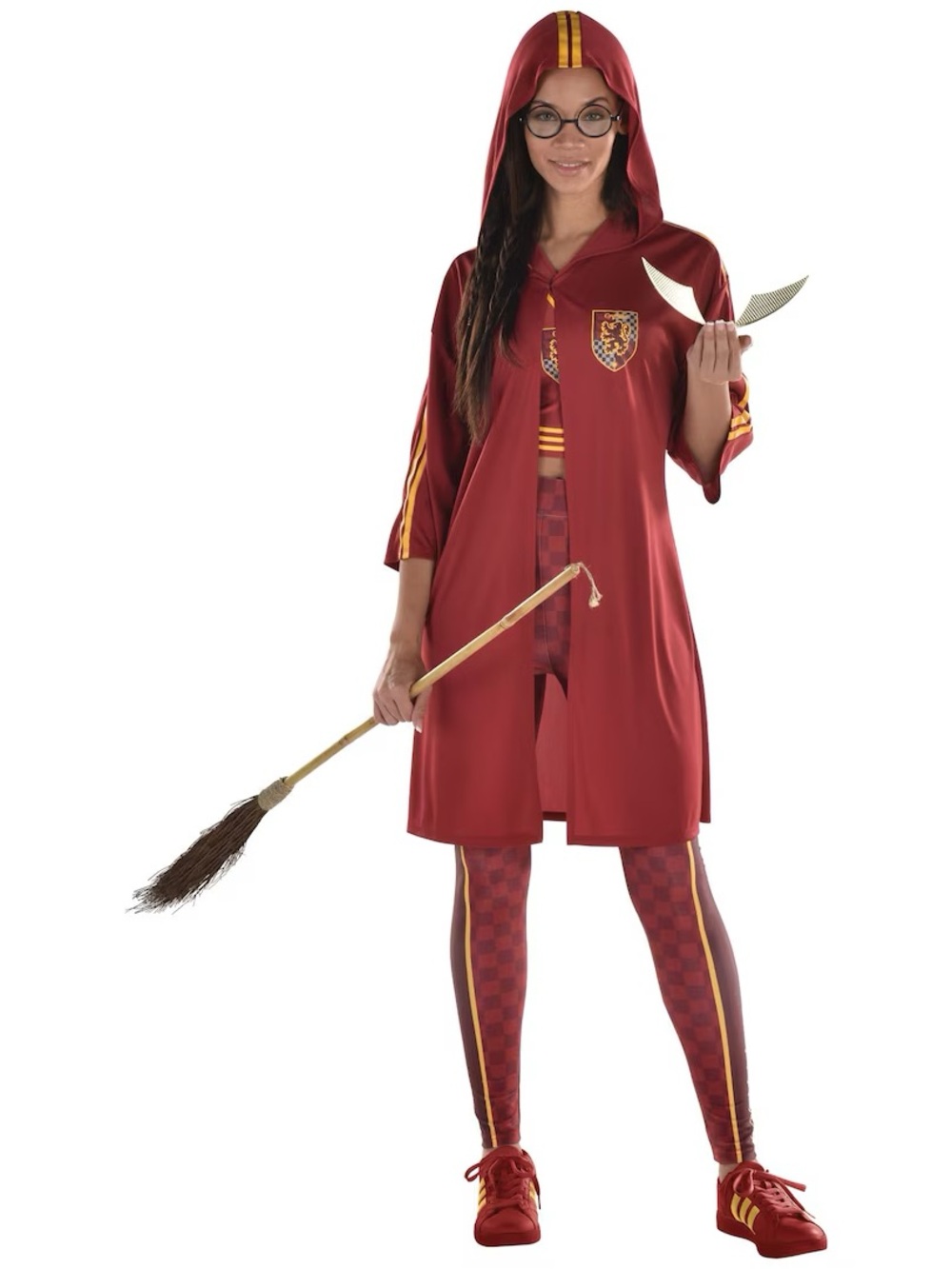 BRAND NEW women harry potter gryffindor quidditch halloween costume size L 10-12